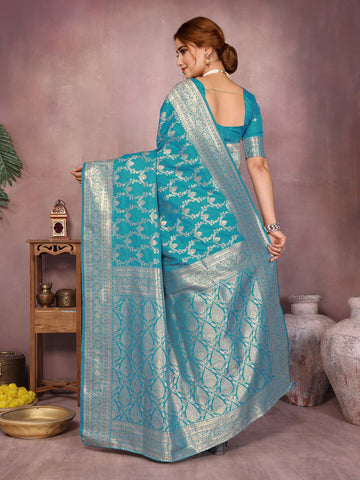 Varanga Women Banarasi Saree With Blouse Piece